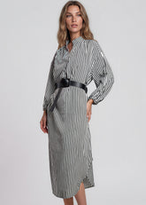 Belted Balloon Sleeve Shirt Dress Dresses Kate Hewko 