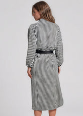 Belted Balloon Sleeve Shirt Dress Dresses Kate Hewko 
