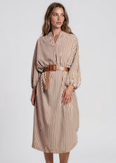 Belted Balloon Sleeve Shirt Dress Dresses Kate Hewko 