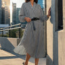 Belted Balloon Sleeve Shirt Dress Dresses Kate Hewko Black S 