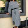 Belted Balloon Sleeve Shirt Dress Dresses Kate Hewko Black S 