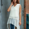 Belted Crochet Knit Sleeveless Tunic Tank Tops Kate Hewko 