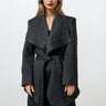 Belted Oversized Lapel Coat Outerwear Kate Hewko 