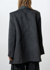 Belted Oversized Lapel Coat Outerwear Kate Hewko 