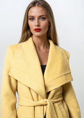 Belted Oversized Lapel Coat Outerwear Kate Hewko 