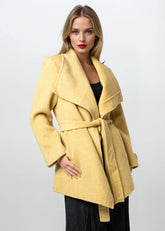 Belted Oversized Lapel Coat Outerwear Kate Hewko 