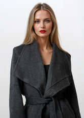 Belted Oversized Lapel Coat Outerwear Kate Hewko 