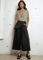 Black Layered Mesh Wide Leg Pants Pants Kate Hewko 