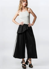 Black Layered Mesh Wide Leg Pants Pants Kate Hewko 