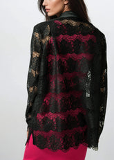 Black Sheer Lace Blazer Blazers Kate Hewko 