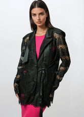 Black Sheer Lace Blazer Blazers Kate Hewko 