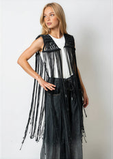 Boho Fringe Layering Vest Layering Pieces Kate Hewko 