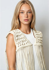 Boho Fringe Layering Vest Layering Pieces Kate Hewko 