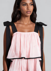 Bow Strap Tiered Ruffle Dress Dresses Kate Hewko 