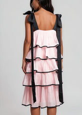 Bow Strap Tiered Ruffle Dress Dresses Kate Hewko 
