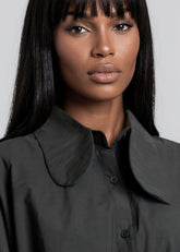 Bubble Hem Button Up Blouse Blouses Kate Hewko 