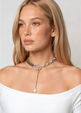 Buckle Chain Gemstone Choker Necklaces Kate Hewko 