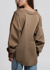 Buckle Wrap Button Up Shirt Blouses Kate Hewko 