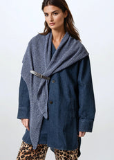 Buckled Wrap Denim Shirt Layering Pieces Kate Hewko 