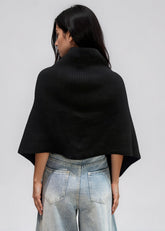 Button Front Knit Cape Top Layering Pieces Kate Hewko 