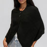 Button Front Knit Cape Top Layering Pieces Kate Hewko 