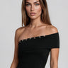 Buttoned One Shoulder Tank Top Tank Tops Kate Hewko 