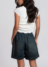 Cargo Pocket Denim Shorts Shorts Kate Hewko 