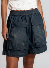 Cargo Pocket Denim Shorts Shorts Kate Hewko 