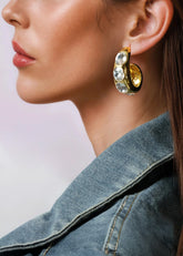 Chunky Retro Gemstone Earrings Earrings Kate Hewko 