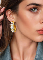 Chunky Retro Gemstone Earrings Earrings Kate Hewko 