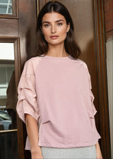 Cinched Sleeve Tee Tees Kate Hewko 