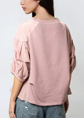 Cinched Sleeve Tee Tees Kate Hewko 