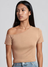 Cold Shoulder Cropped Tee Tees Kate Hewko 