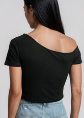 Cold Shoulder Cropped Tee Tees Kate Hewko 