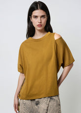 Cold Shoulder Strap Tee Tees Kate Hewko 