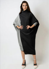 Color Block Turtleneck Sweater Dress Dresses Kate Hewko 