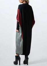 Colorblock Batwing Sweater Dress Dresses Kate Hewko 