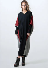 Colorblock Batwing Sweater Dress Dresses Kate Hewko 