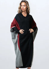 Colorblock Batwing Sweater Dress Dresses Kate Hewko 