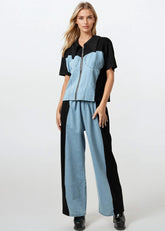 Colorblock Corset Zip Set Two Piece Sets Kate Hewko 