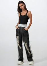 Colorblock Slashed Lounge Pant Pants Kate Hewko 
