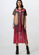 Contrast Fishnet Hoodie Dress Dresses Kate Hewko 