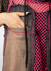 Contrast Fishnet Hoodie Dress Layering Pieces Kate Hewko 