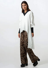 Contrast Trimmed High Low Tunic Tunics Kate Hewko 