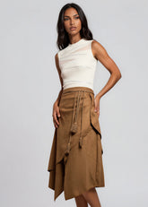 Cord Tassel Layered Skirt Skirts Kate Hewko 