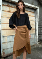 Cord Tassel Layered Skirt Skirts Kate Hewko 