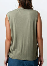 Cowl Neck Tank Top Tank Tops Kate Hewko 