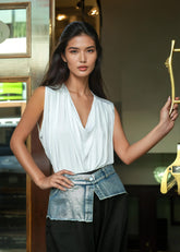 Cowl Neck Tank Top Tank Tops Kate Hewko 