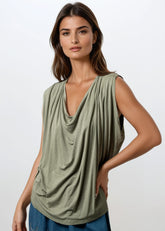 Cowl Neck Tank Top Tank Tops Kate Hewko 