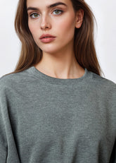 Cropped Buckled Sweatshirt Sweatshirts Kate Hewko 